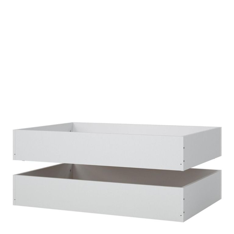 Naia Underbed Drawer - Set of 2 - White Gloss