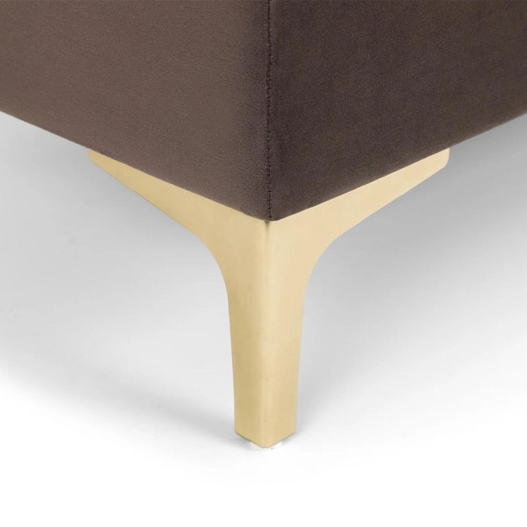 Deco Storage Blanket Box - Truffle Velvet - Fabric
