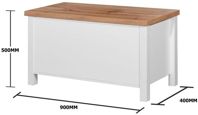 Arthur White Blanket Box