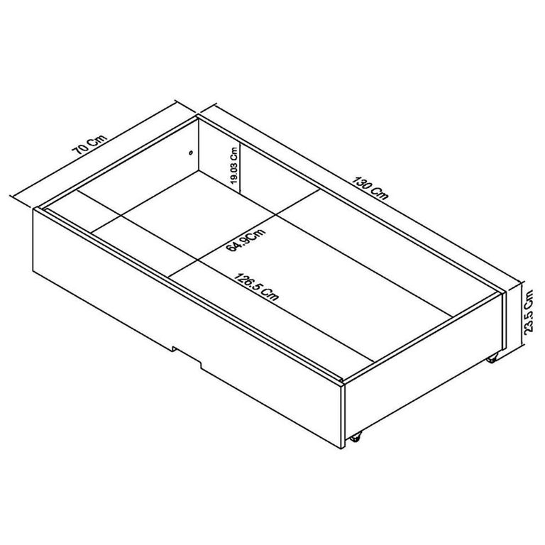 Ashby Soft Grey Underbed Drawer