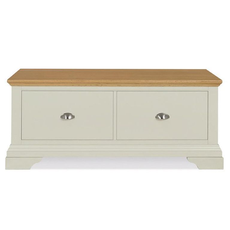 Hampstead Soft Grey & Pale Oak Blanket Box