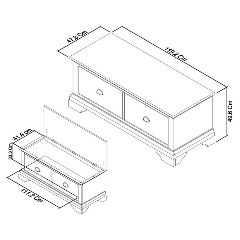 Hampstead Two Tone Blanket Box
