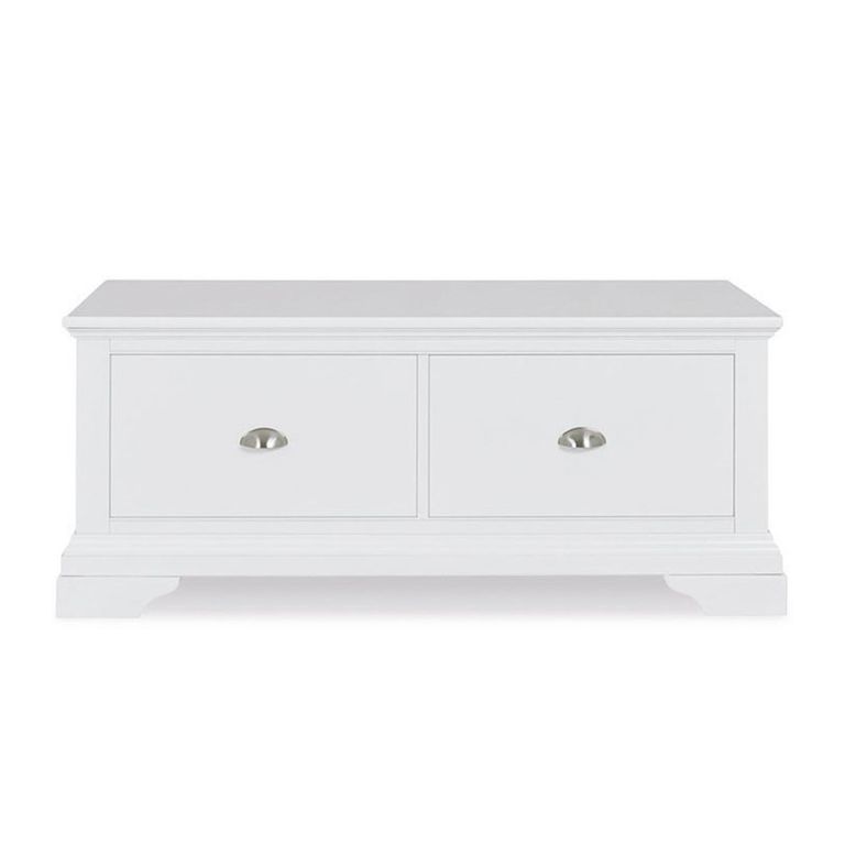 Hampstead White Blanket Box