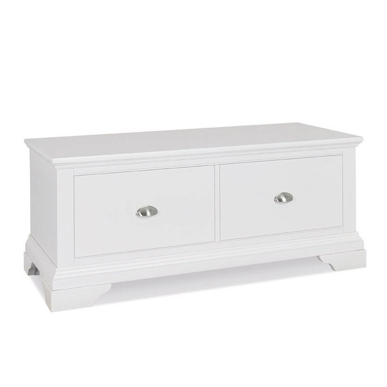 Hampstead White Blanket Box