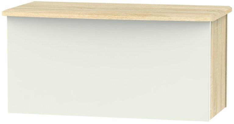 Camden Cashmere Gloss and Oak Effect Blanket Box