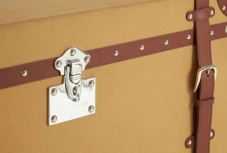 Columbus Storage Trunk - Large - Canvas with Leather Trim