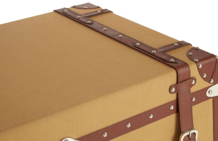 Columbus Storage Trunk - Large - Canvas with Leather Trim