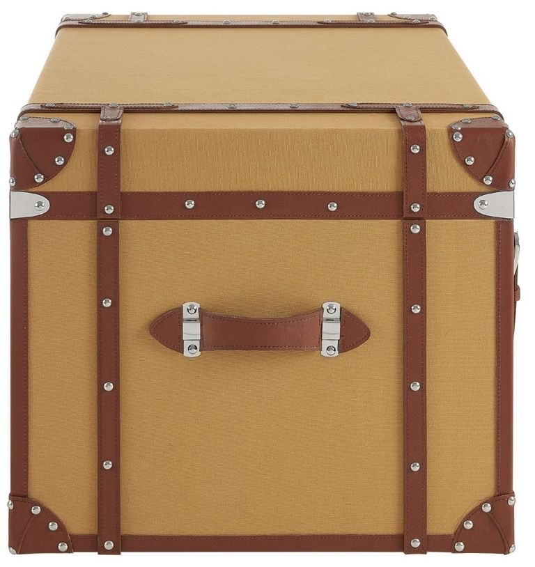 Columbus Storage Trunk - Large - Canvas with Leather Trim