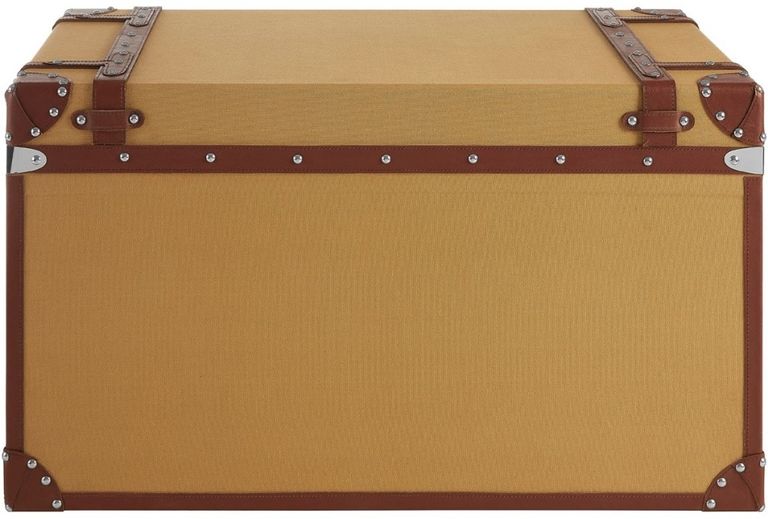 Columbus Storage Trunk - Large - Canvas with Leather Trim
