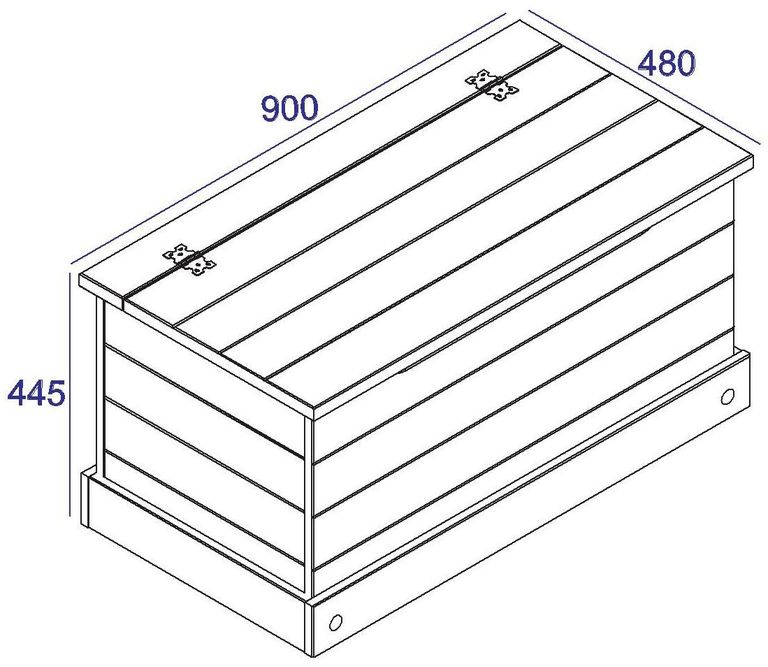 Corona Pine Mexican Storage Trunk