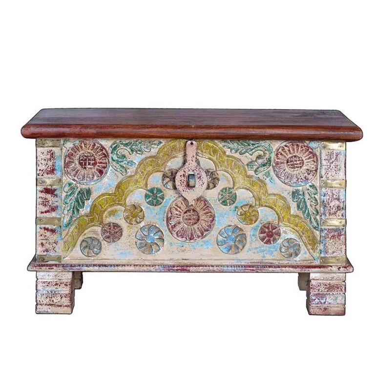 Feldham Storage Trunk - Mango Wood