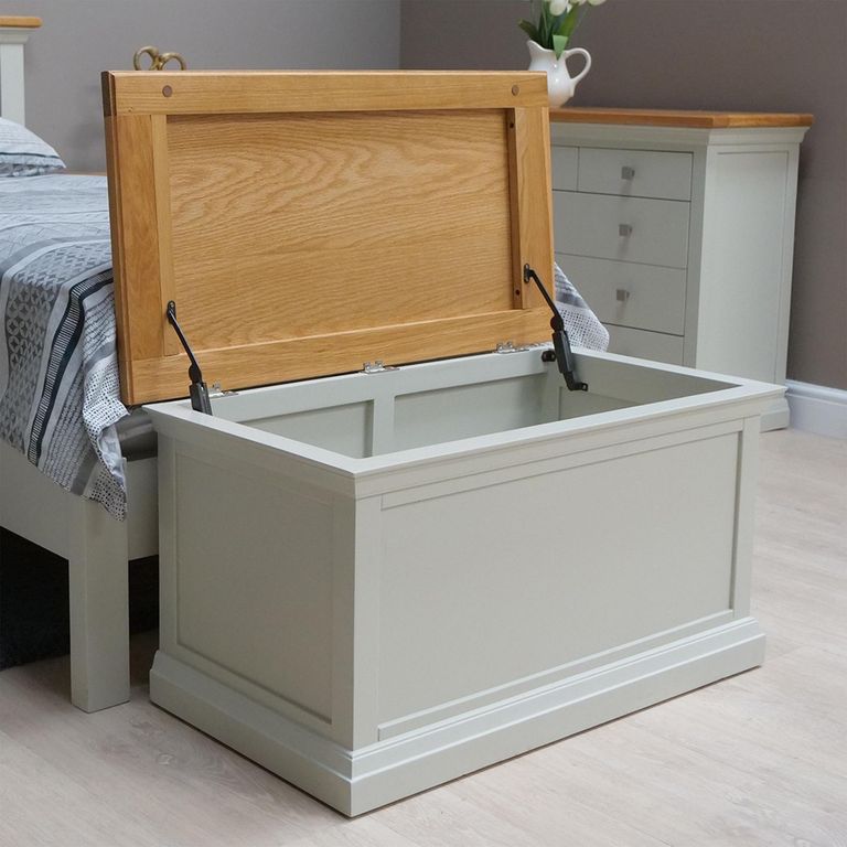 Cotswold Blanket Box - Oak and Painted