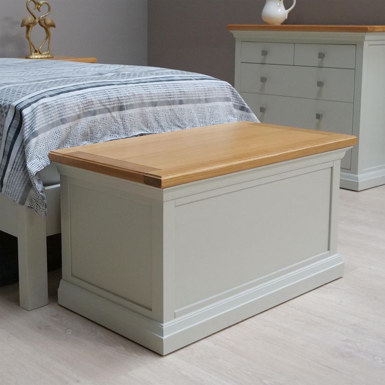 Cotswold Blanket Box - Oak and Painted