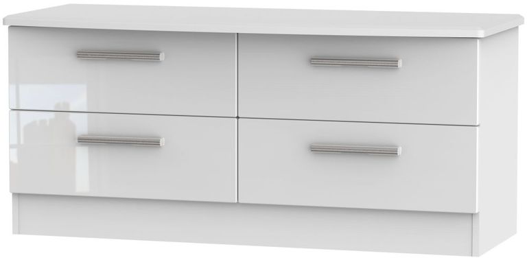 Knightsbridge White Gloss Bed Box