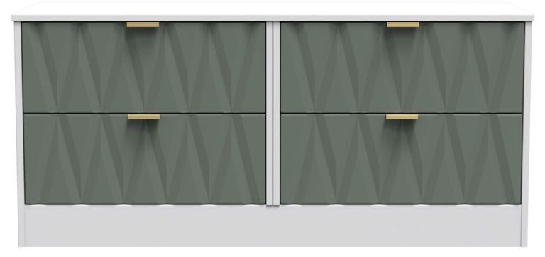 Las Vegas White and Green Bed Box