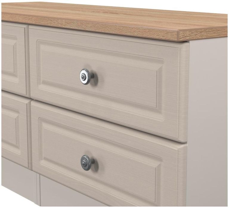 Norfolk Cashmere and Oak Effect Bed Box