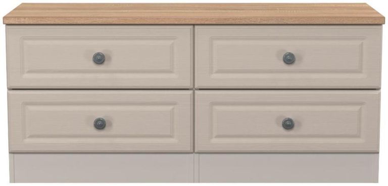 Norfolk Cashmere and Oak Effect Bed Box