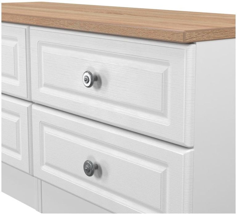 Norfolk White and Oak Effect Bed Box