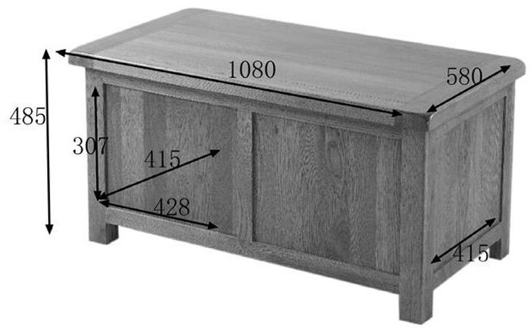 Originals Rustic Oak Large Blanket Box