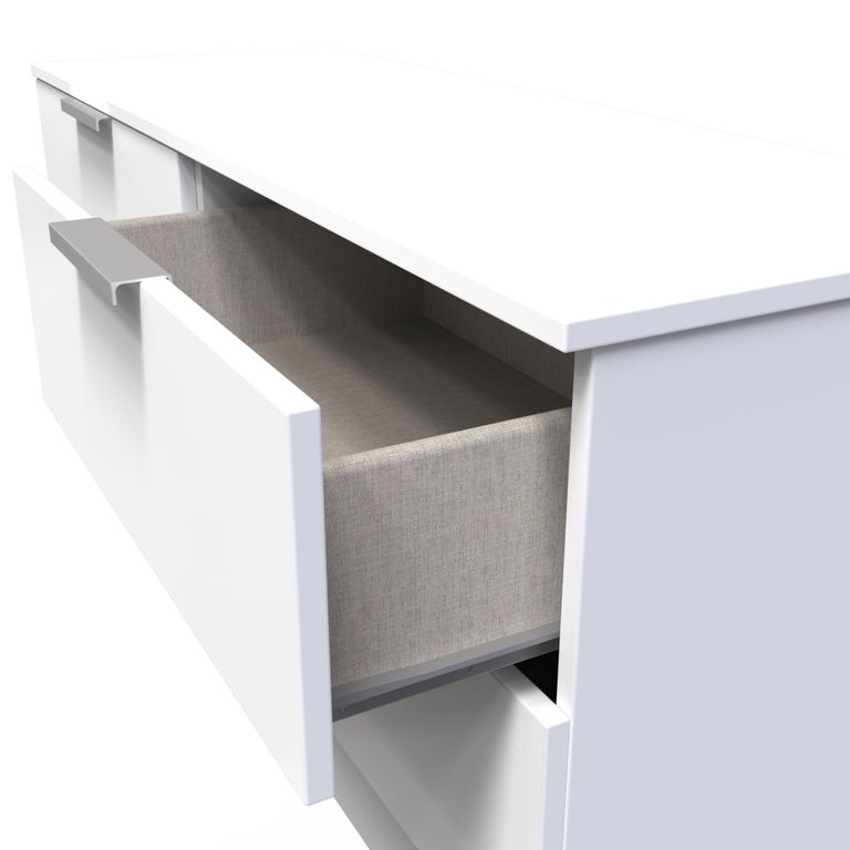 Plymouth White Gloss Bed Box