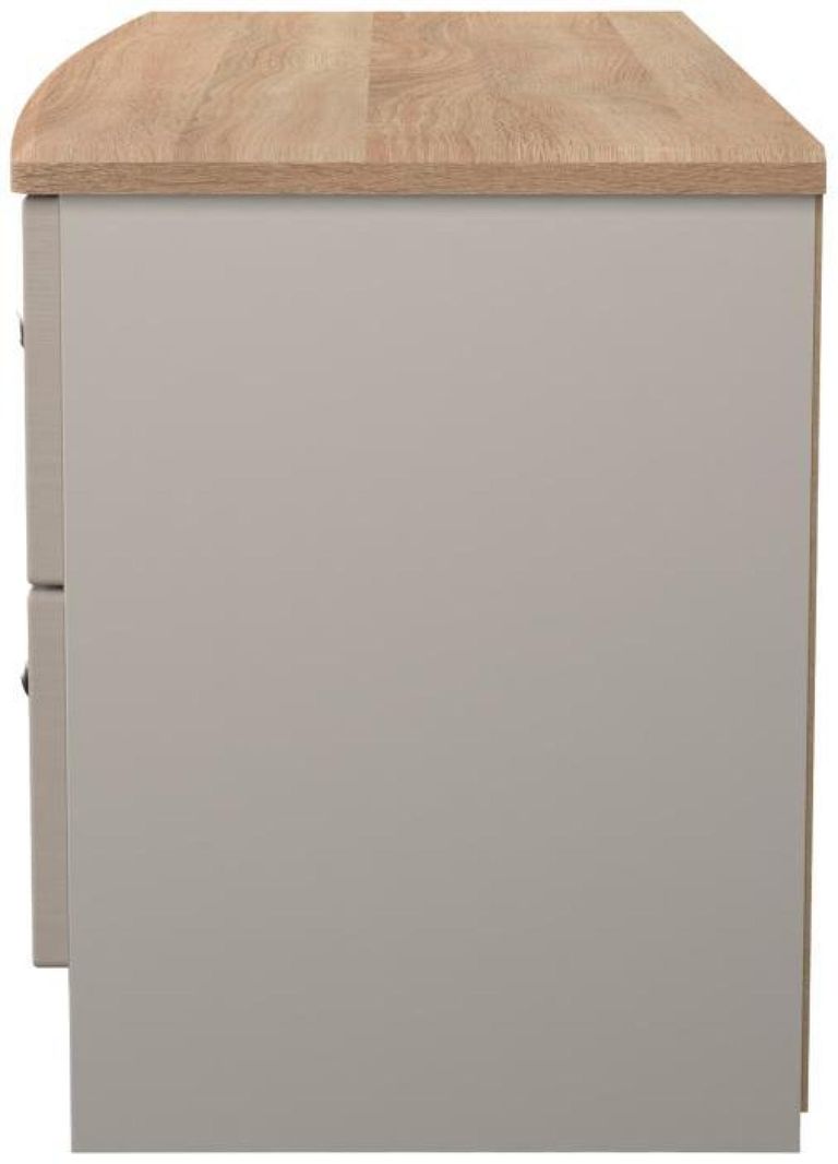 Sussex Cashmere and Oak Effect Bed Box