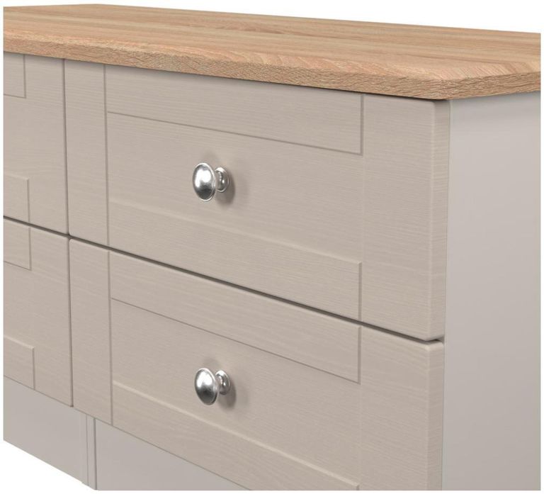 Sussex Cashmere and Oak Effect Bed Box