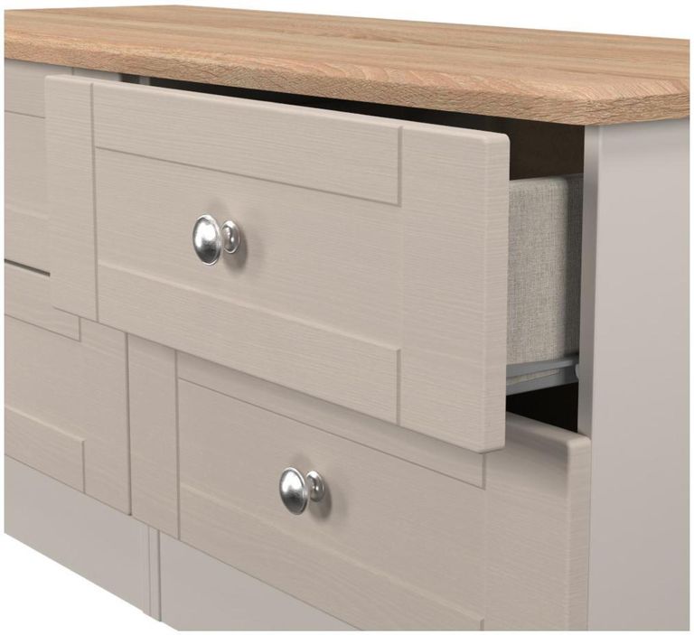 Sussex Cashmere and Oak Effect Bed Box