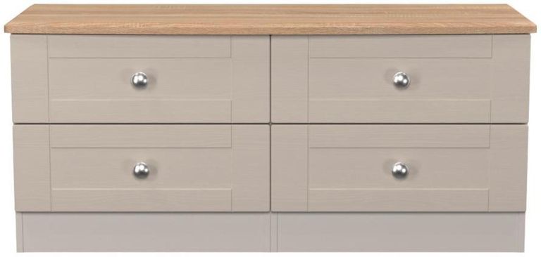 Sussex Cashmere and Oak Effect Bed Box