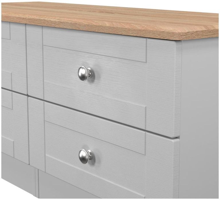 Sussex Grey and Oak Effect Bed Box