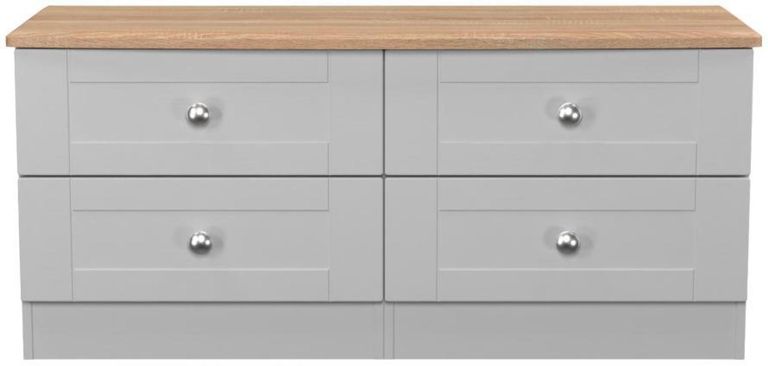 Sussex Grey and Oak Effect Bed Box