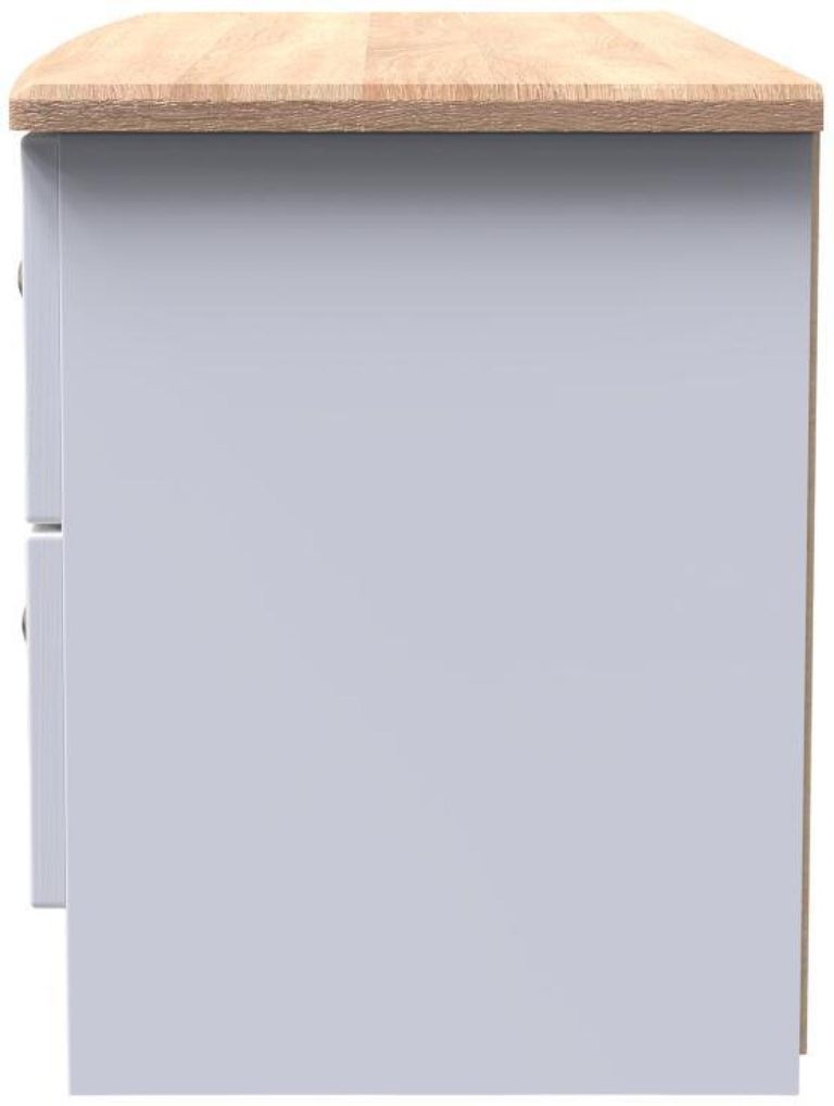 Sussex White and Oak Effect Bed Box