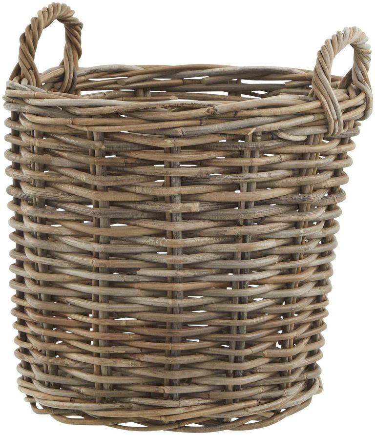 Wicker Kubu Rattan Round Storage Baskets (Set of 3)