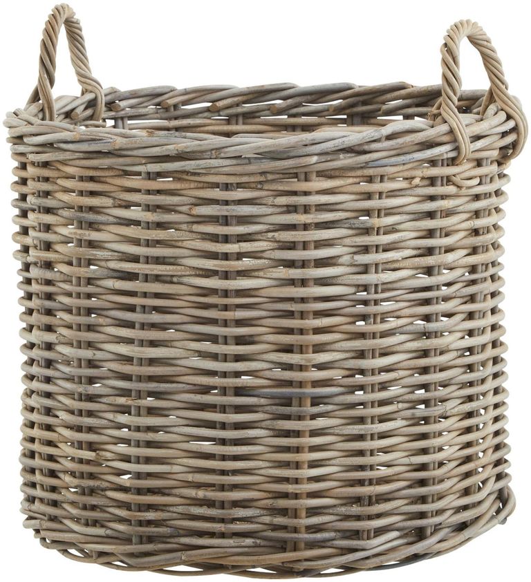 Wicker Kubu Rattan Round Storage Baskets (Set of 3)