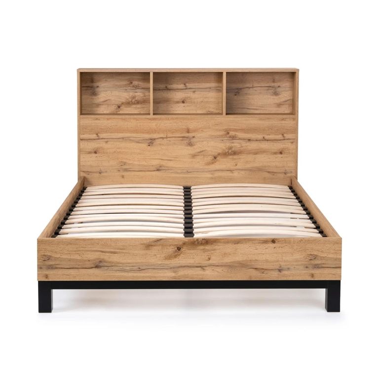 Bali Oak Bookcase Bed - Sizes Available