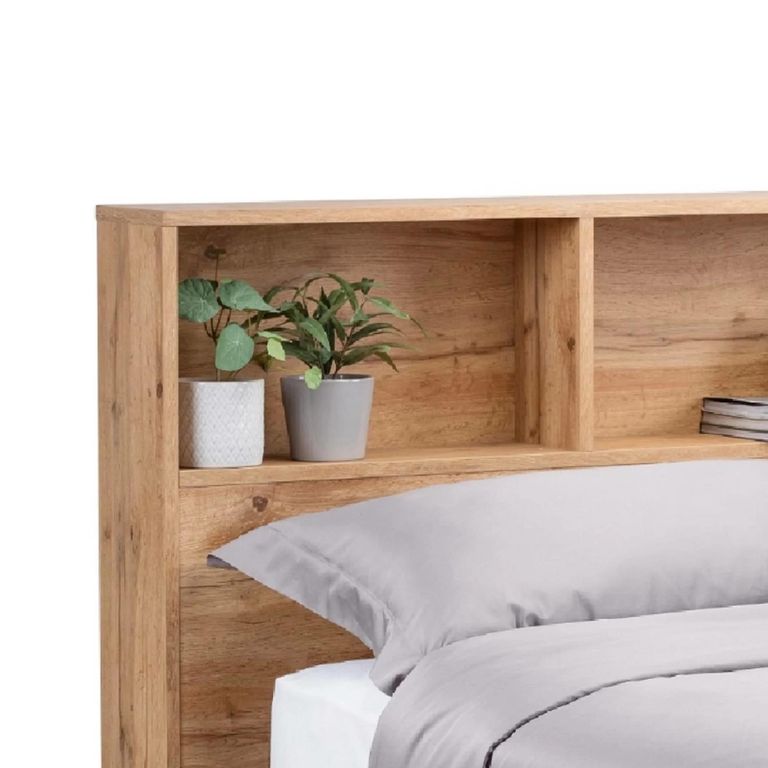 Bali Oak Ottoman Storage Bed - Sizes Available