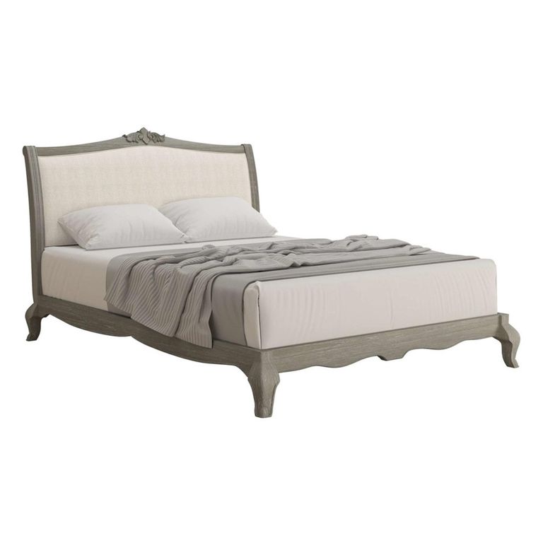 Camille Low Foot End Bed - Grey Oak - Sizes Available