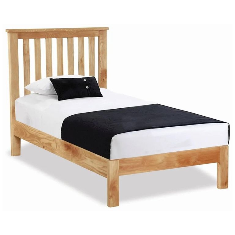 New Trinity Slatted Bed - Natural Oak - 3ft Single