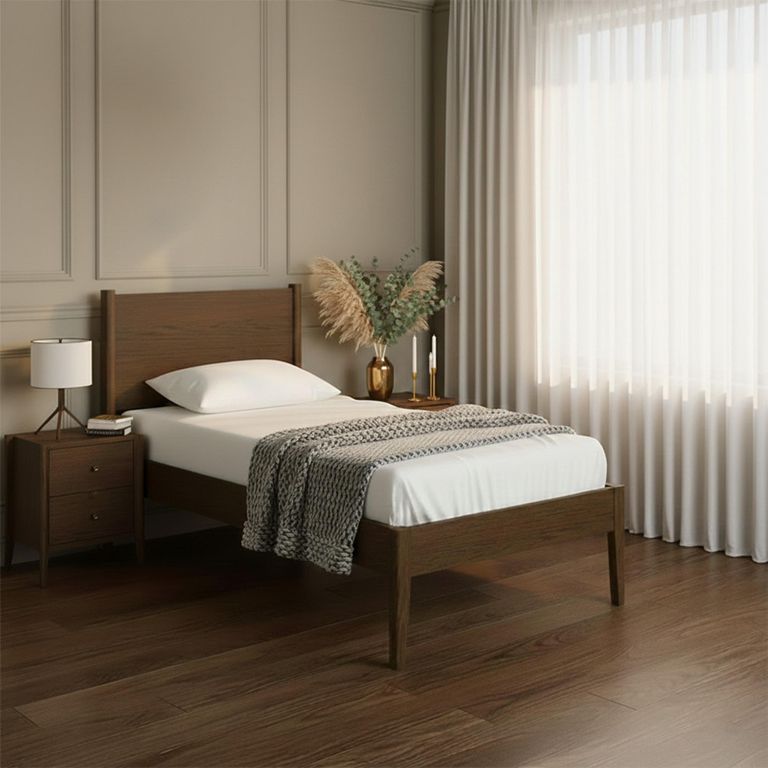 Paris Panelled Bed - Dark Oak - 3ft Single