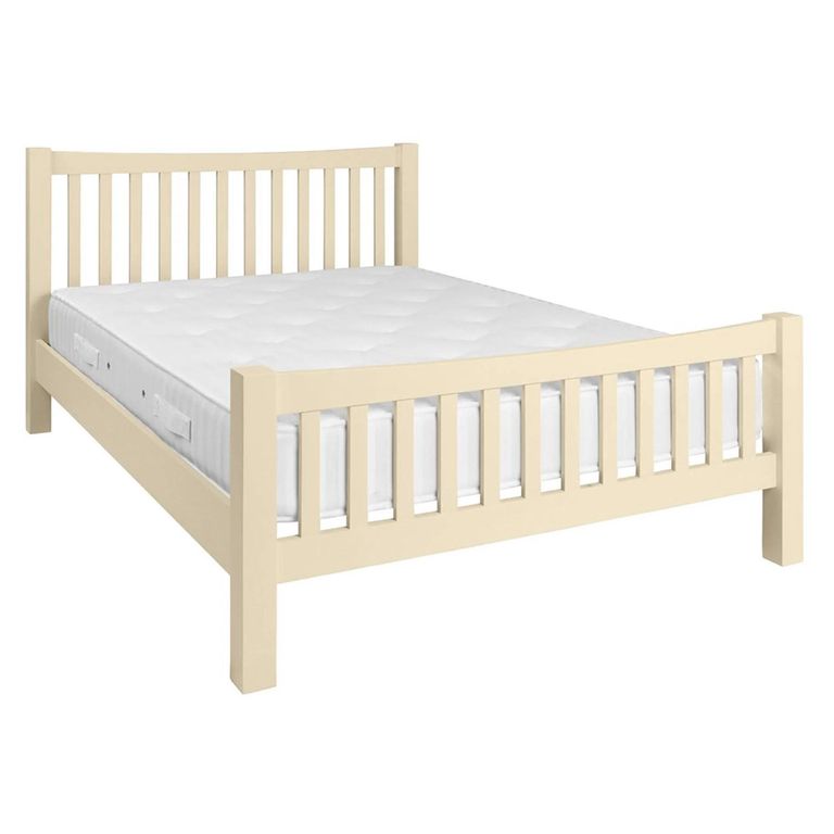 Lundy Bed - Ivory Painted - Sizes Available