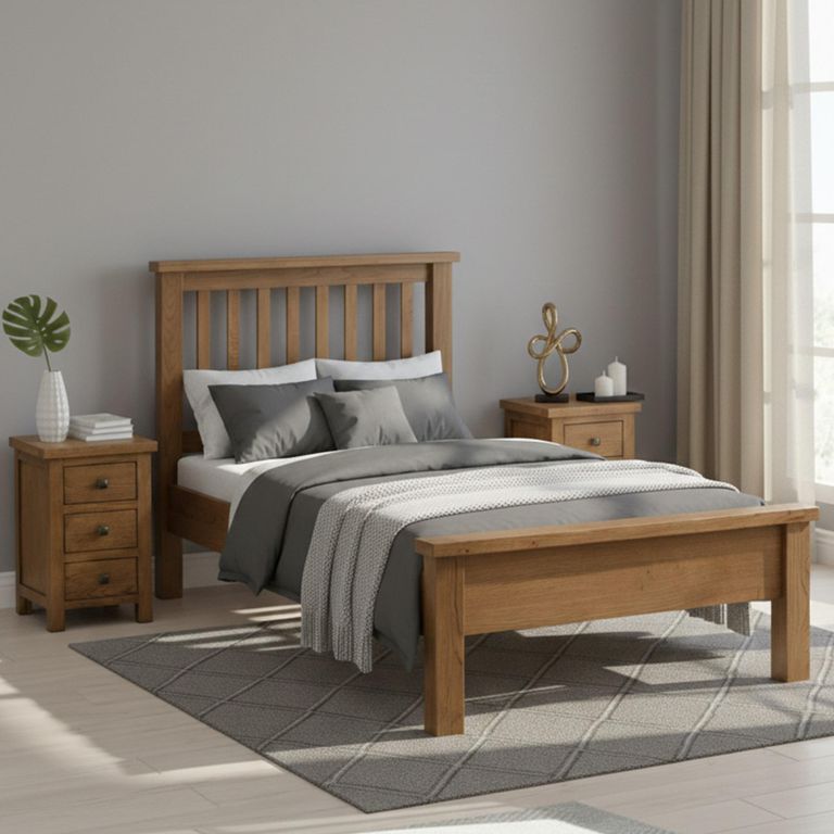 Original Bed - Rustic Oak - Sizes Available
