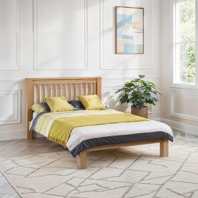 Amsterdam Low Footend Bed - Oak - Sizes Available