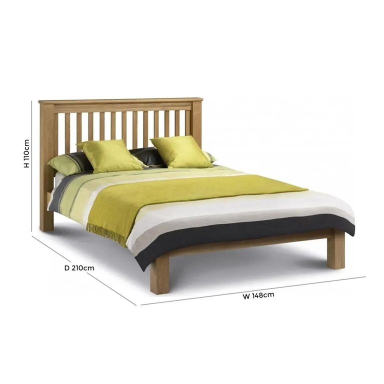 Amsterdam Low Footend Bed - Oak - Sizes Available