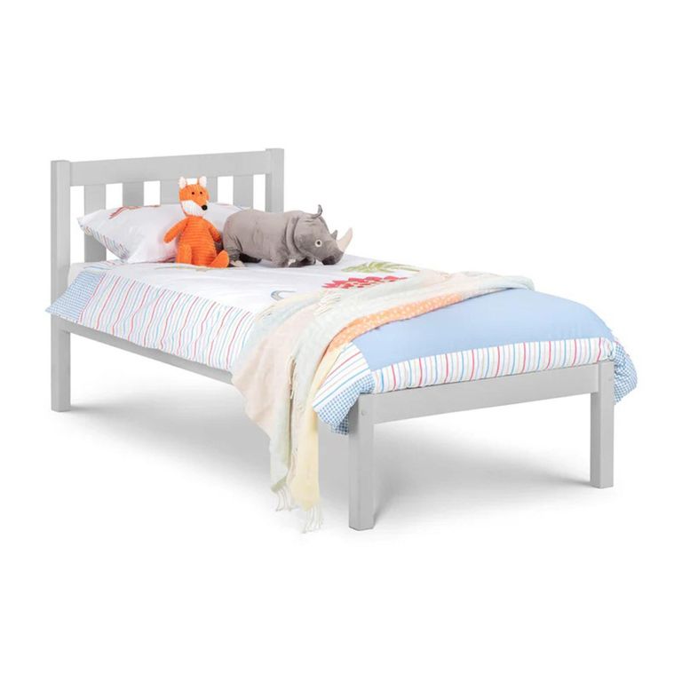 Luna Slatted Bed - Grey - Sizes Available