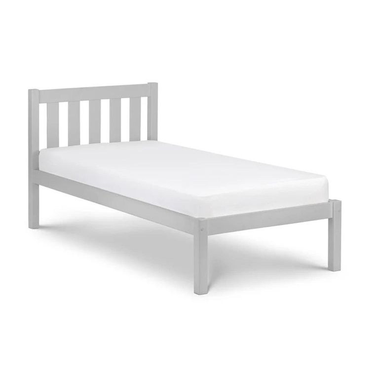 Luna Slatted Bed - Grey - Sizes Available