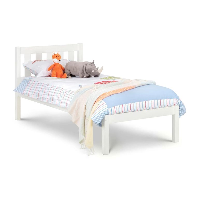 Luna Slatted Bed - White - Sizes Available