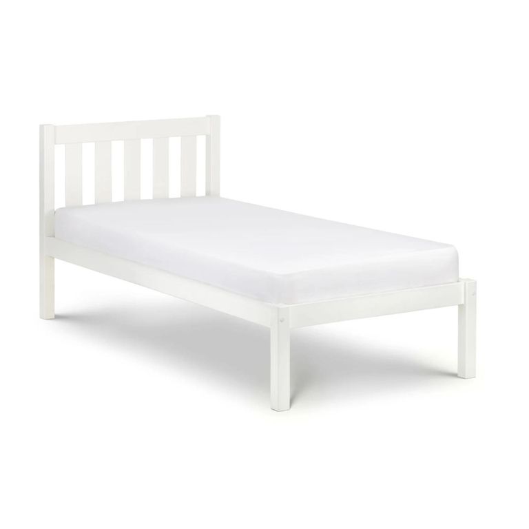 Luna Slatted Bed - White - Sizes Available