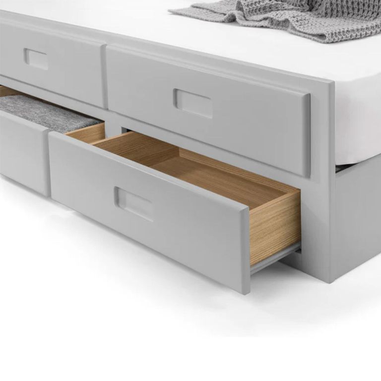 Maisie Bed with Underbed Drawer - Light Grey