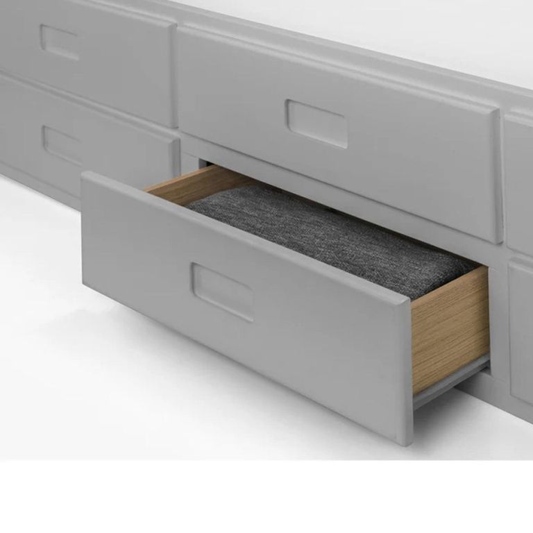Maisie Bed with Underbed Drawer - Light Grey