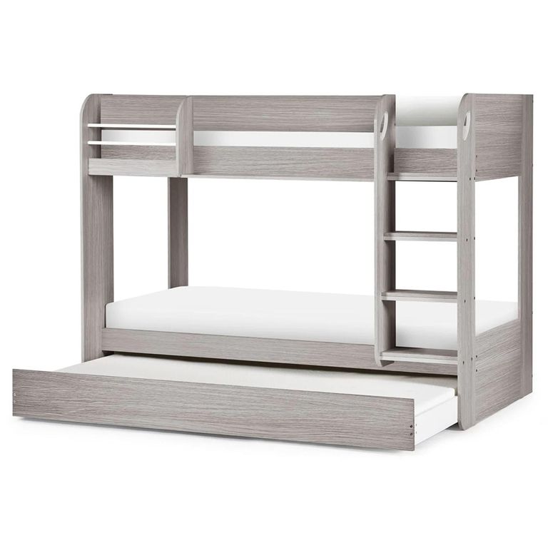Mars Bunk Bed - Taupe with White Fabric