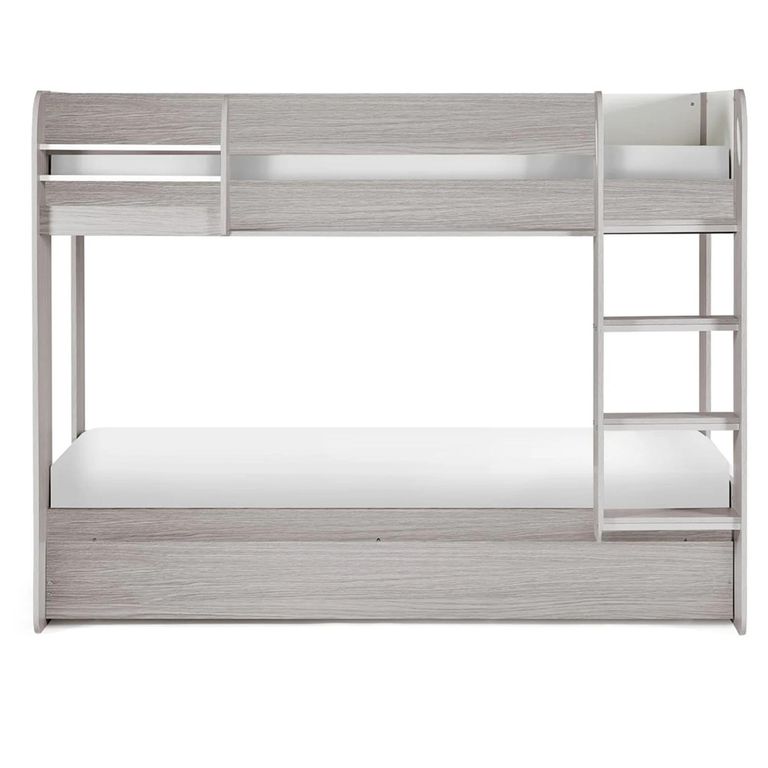 Mars Bunk Bed - Taupe with White Fabric